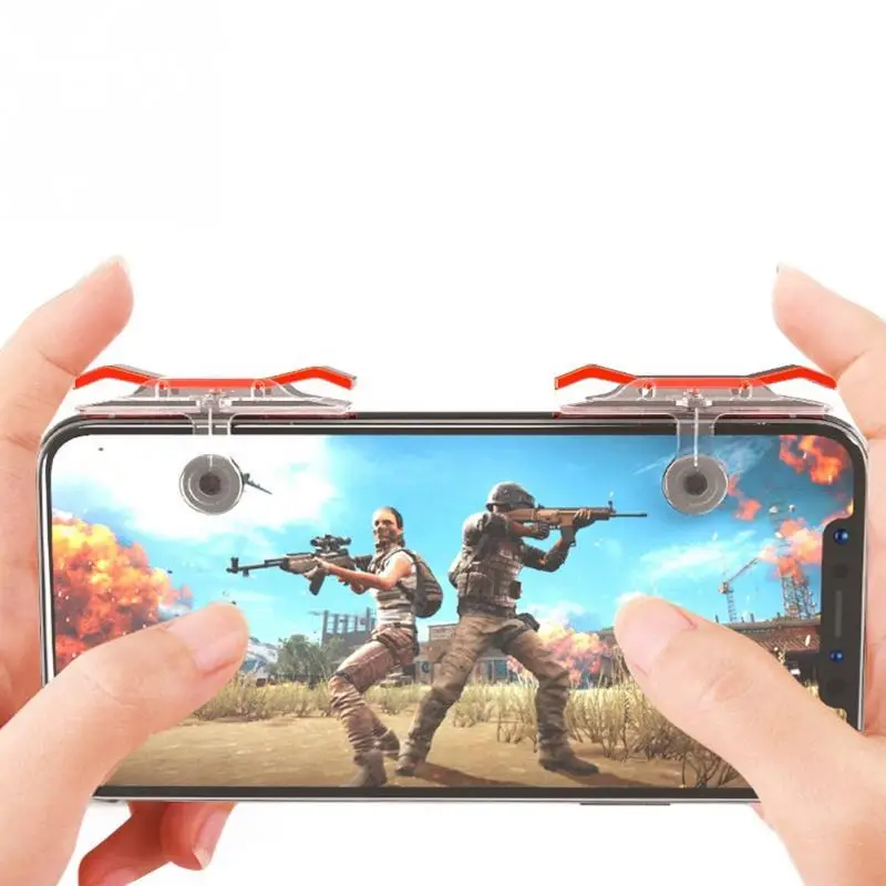 2 шт. мобильный геймпад Pubg контроллер для iPhone W6 стреляет ручка триггер игровой коврик огонь Кнопка смартфонов джойстик стрелок цель