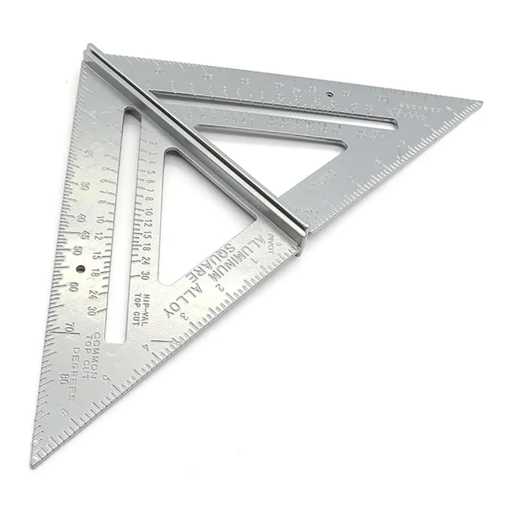 

NEW 7-inch Aluminum Alloy Triangle Ruler Angle Rulers 0.1 Accuracy For Carpenter Woodworking Measurement Tools #20