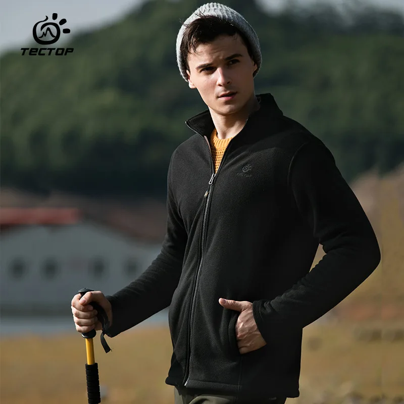 Tectop Новые осенне зимние мужские теплые флисовые пальто толстые куртки S 3XL|fleece