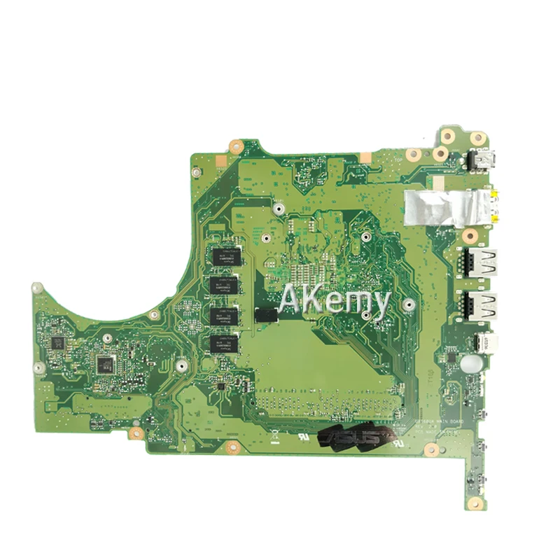 Q504UA материнская плата для ноутбука ASUS Q504UA Q504U Q504 тесты оригинальная плата 8 г оперативная память/I5-6200U процессор 90NB0BZ0-R00010