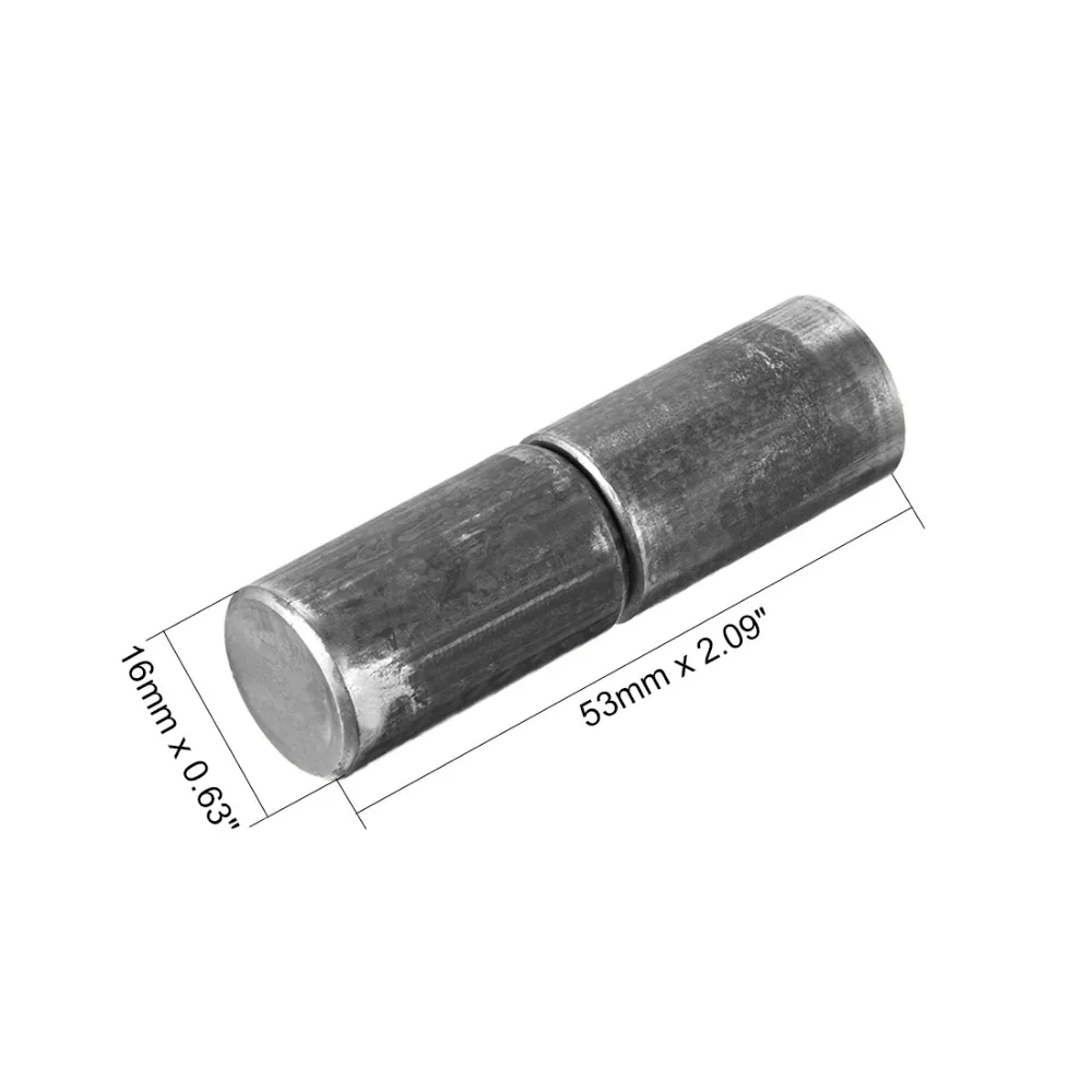 10Set Welded Hinged Cylindrical Removal Door Shaft Hinges 32x8/37x9/53x16mm Home Gate Window Part Male to Female Steel Hinge Pin for stainless steel hinges door hinges