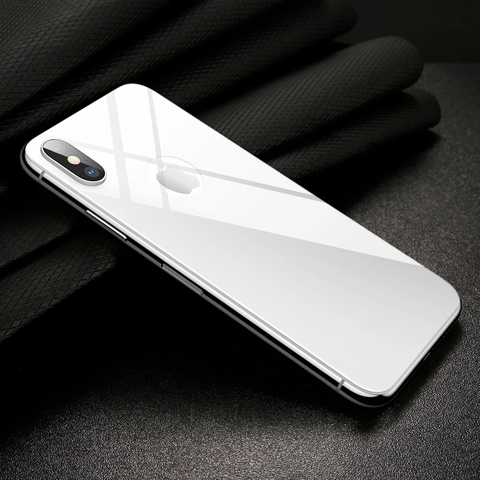 Baseus 3D Full Screen Protector For iPhone X Tempered Glass Front Film + Back Cover Protective Glass For iPhone X Back Protector