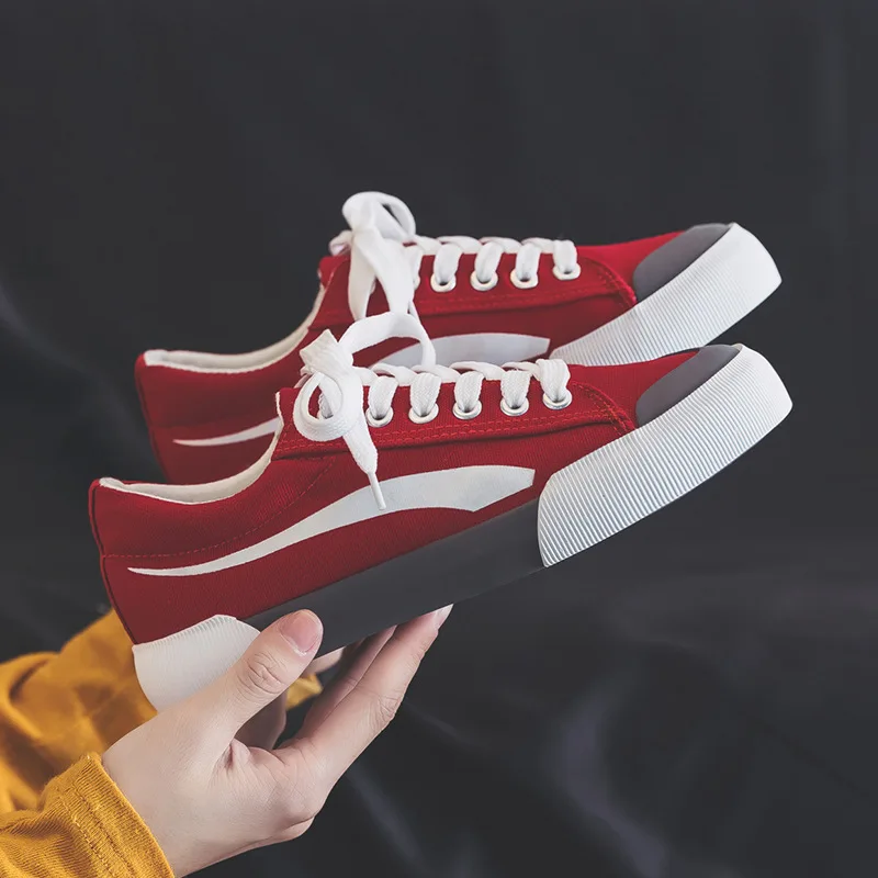 

Fashion 2019 New Canvas Shoes Woman Female Version Wild Harajuku Ulzzang Student Shoes 1992 leisure Women Shoes Vulcanize
