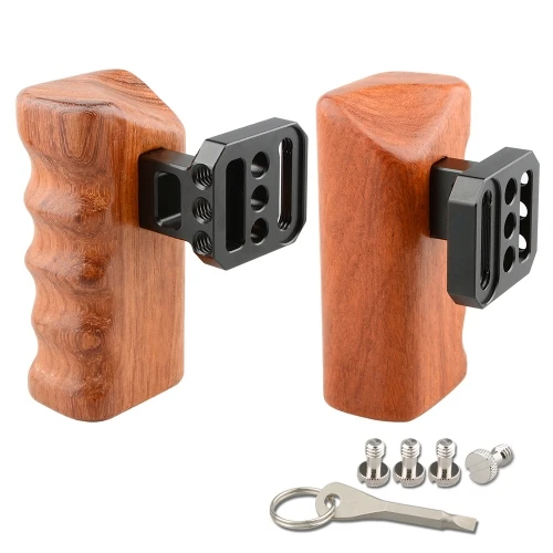 

CAMVATE Wooden Handle Grips (left & right) for Panasonic GH Series C1650 camera photography accessories