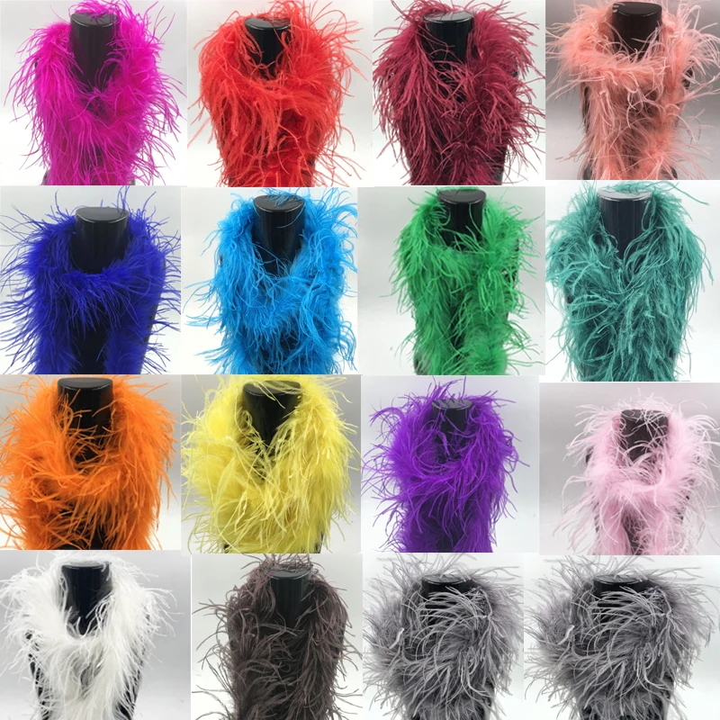 Buy 2meters/lots a strip top quality Ostrich Feather