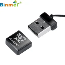 Красивый подарок черный Мини Супер Скорость USB 2.0 Micro SD/SDXC TF Card Reader адаптер цена mar21