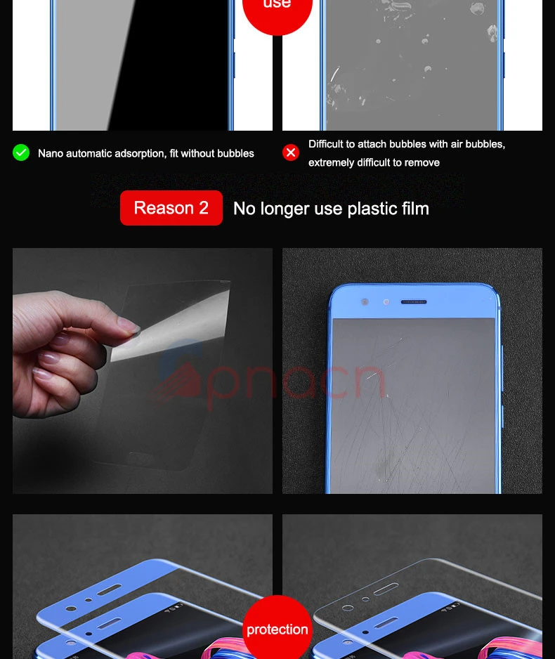GPNACN 3D закаленное стекло для huawei Honor V10 9 Lite Honor 8 Lite, полное покрытие экрана, Защитное стекло для huawei P10 Lite Plus