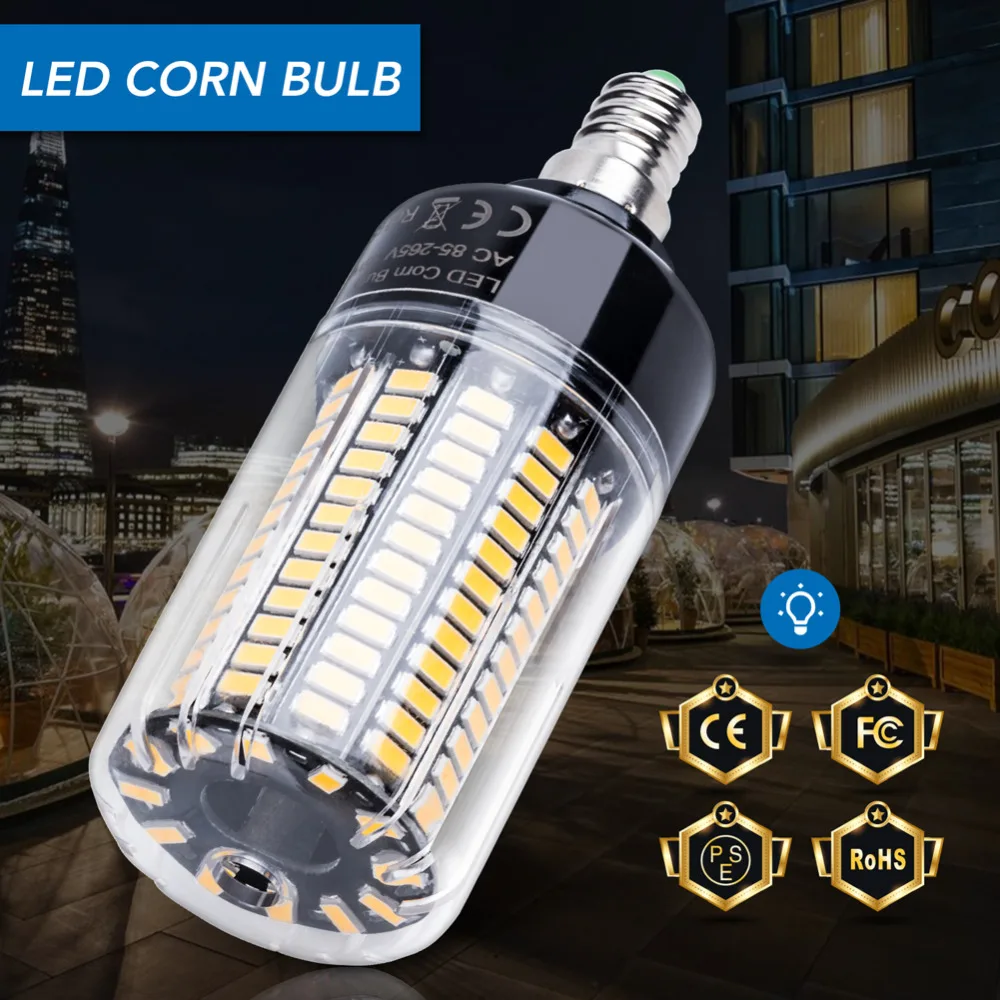 

E14 LED Bulb E27 220V LED Corn Light Bulbs Lampada Led 5736 SMD Ampoule High Brightness Lamp 3.5W 5W 7W 9W 12W 15W AC 85~265V