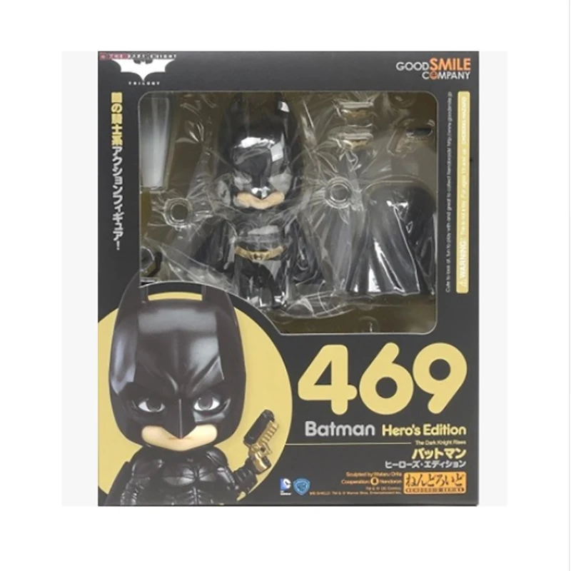 Cute Nendoroid 469 Batman Q Version Face Changable The Dark Knight Batman PVC Action Figure Collectible Model Toy 10cm KT420
Cute Nendoroid 469 Batman Q Version Face Changable The Dark Knight Batman PVC Action Figure Collectible Model Toy 10cm KT420