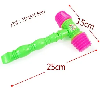 

Hognsign 2018 Sale Musical Toy New Arrival Toys Hammer Children's Toys Plastic Sound Small Ring With A Whistle Hammers Toys 2020