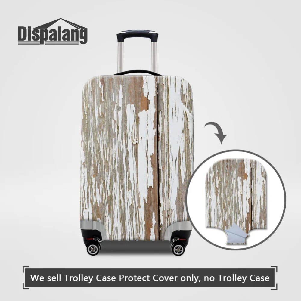 

Dispalang Elastic Luggage Protective Covers 3D Wood Printing Stretch Suitcase Cover for 18-30 inch Trolley Case Dustproof Cover