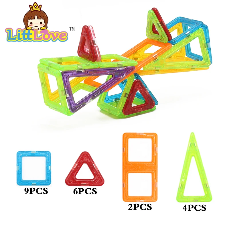 

MylitDear 21PCs Seesaw Regular Enlighten Bricks Educational Magnetic Designer Construction Building Blocks Toys for Children