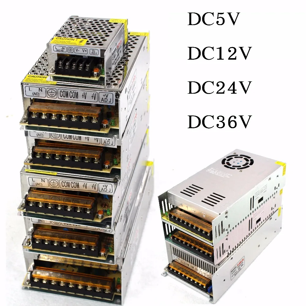 Лидер продаж AC85-265V 110V 220V постоянного тока до DC5V 12V 24V 36V 48V 1A 2A 3A 5A 10A 15A 20A 30A 40A 80A CCTV/блок питания светодиодной ленты адаптер