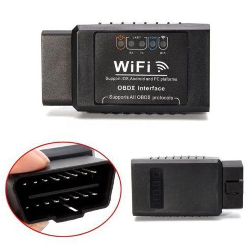 JX-LCLYL Wi-Fi ELM327 OBD2 OBDII Авто диагностический сканер для iOS Android