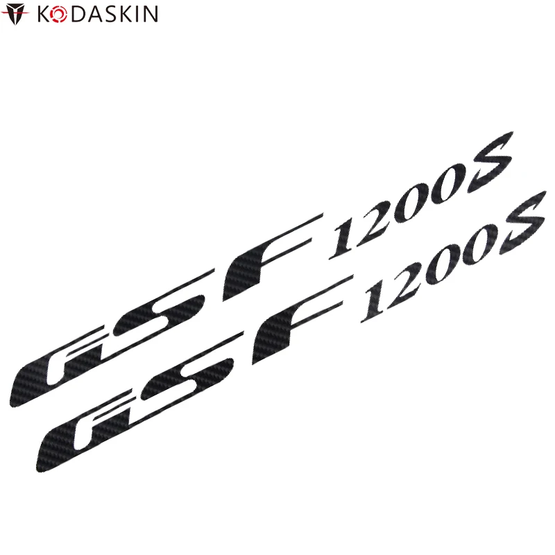 

KODASKIN Motorcycle Stickers Decals Emblems 2D Carbon Black for Suzuki GSF1200S