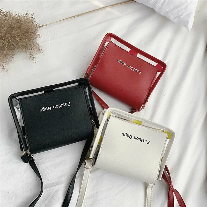 

New Arrival Women Clear Tote Transparent Handbag Messenger Jelly Clutch Purse Girl's Bag