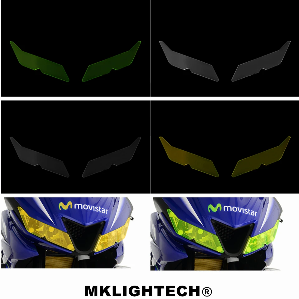 

MKLIGHTECH For YAMAHA YZF R15 V3 V3.0 VVA 2017 2018 2019 motorcycle Headlight Protector Cover Shield Screen Lens