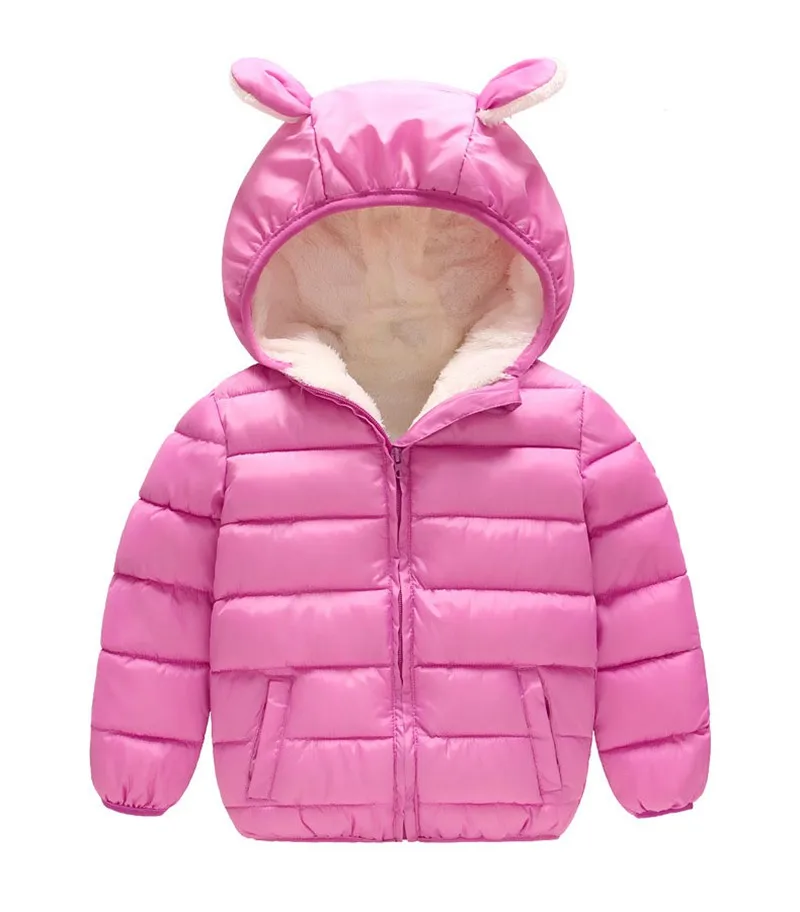 COOTELILI Baby Toddler Boys' Winter Clothing Thicken Cotton Fleece Warm Parka Jacket For Girls Infant Overcoat 90-130cm (4)