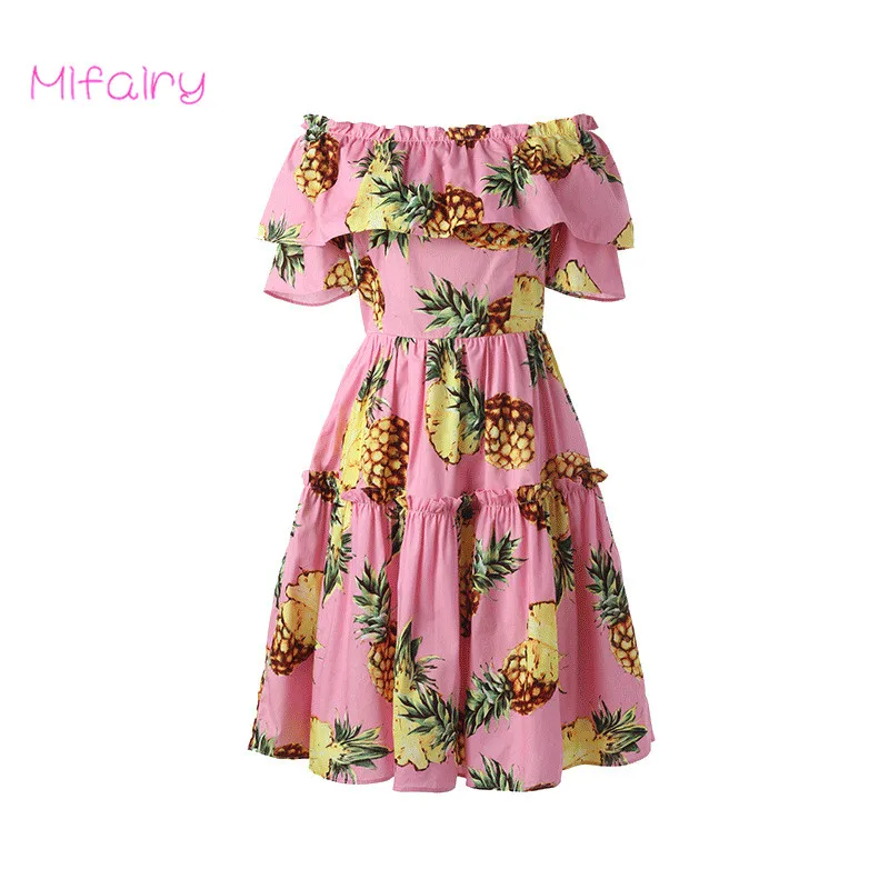 pink pineapple dress