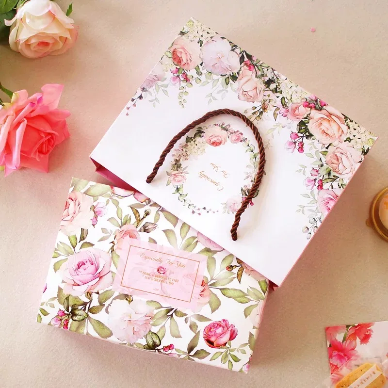 5 шт. Подарочная бумажная коробка для печенья и конфет 21 х14х5 см|spring|spring boxspring bag |