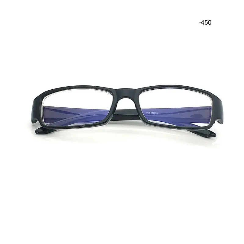 Антистрессовые очки для близоруких очков, синяя зеркальная оправа-100-150-200-250-300-350-400-450-500-550-600 - Цвет оправы: minus 450