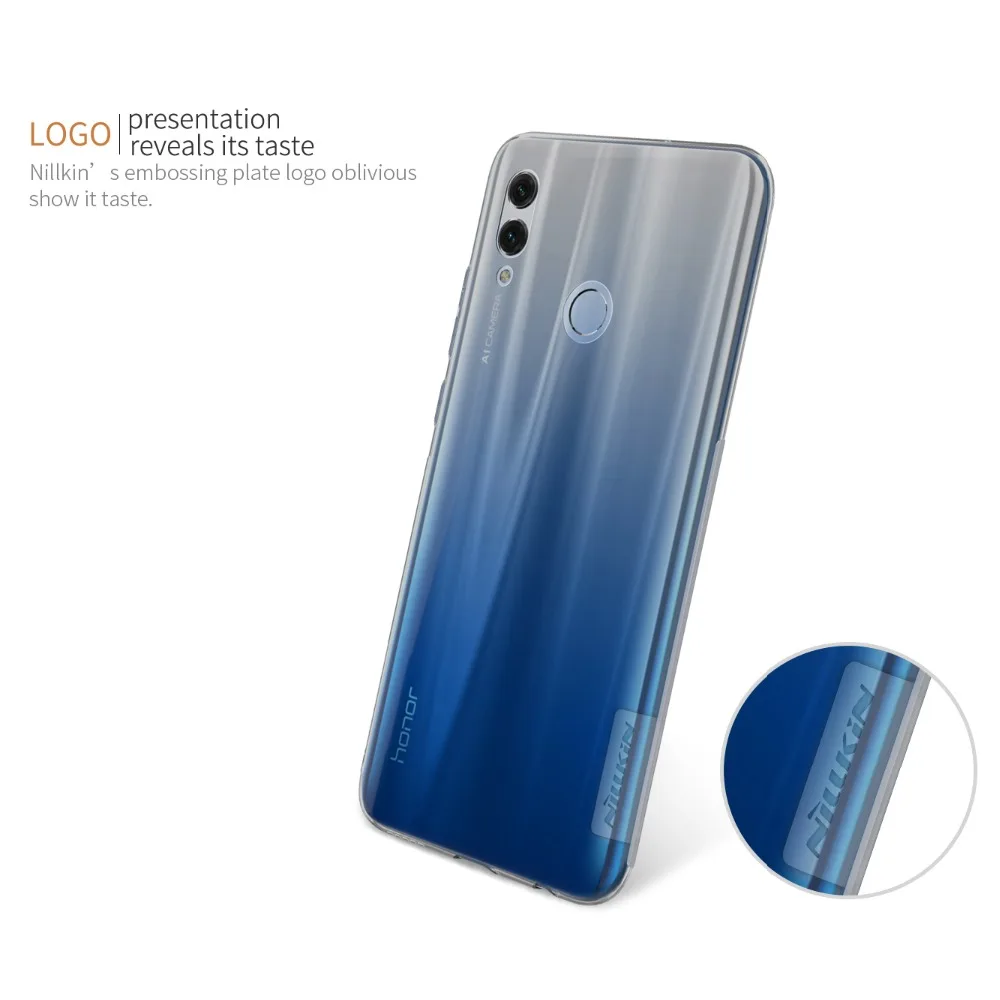 Чехол для Huawei Honor 10 Lite Nillkin силиконовая задняя крышка мягкий прозрачный чехол из