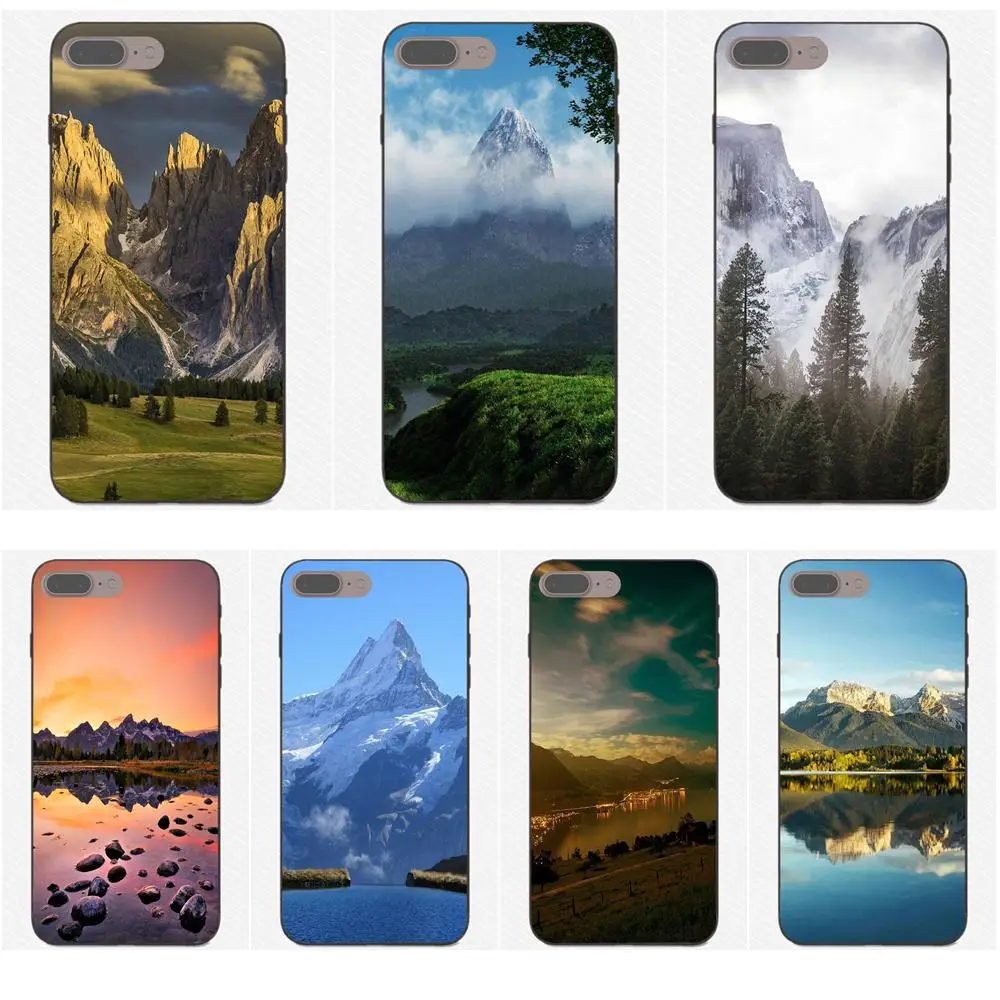 

Mountain Nature For Xiaomi Redmi Note 2 3 4 4A 4X 5 5A 6 6A Plus Pro S2 Y2 Soft Silicone TPU Black Cover Cell Phone Cases