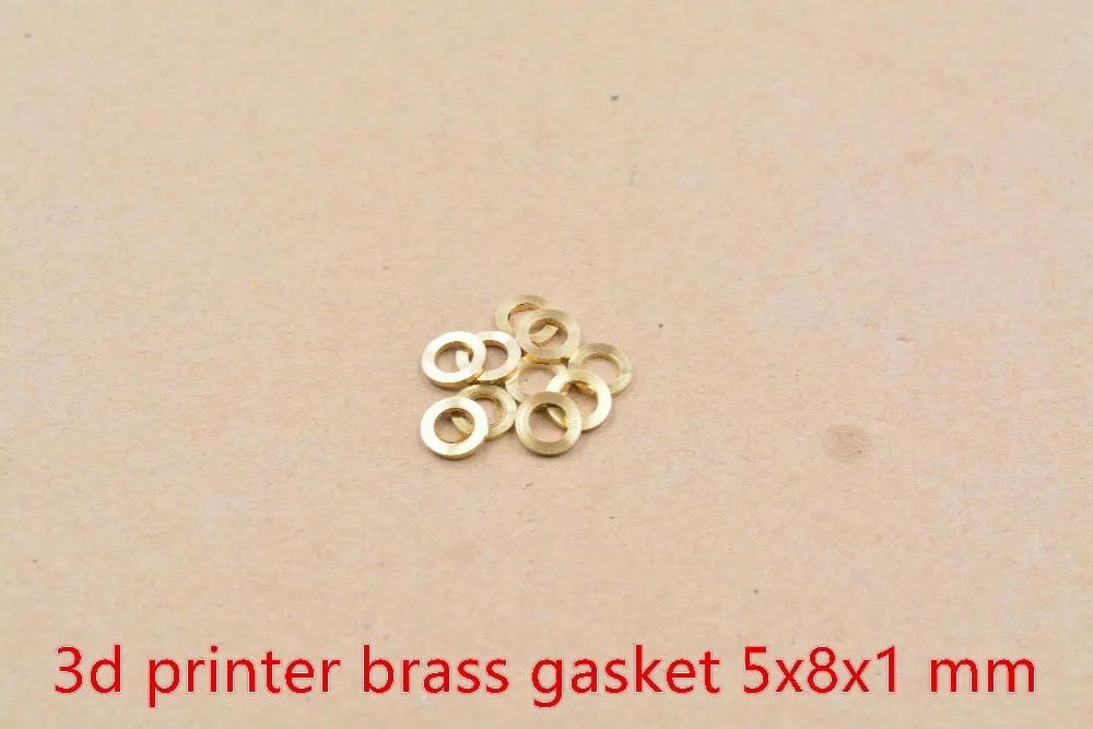 3d printer openbuilds anti lock gasket 5x8x1 mm brass gasket flat pad 10pcs