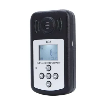 

Gas Analyzer Hydrogen Sulfide Gas Detector Professional LCD Display Hydrogen Sulfide Meter H2S Analyzer Temperature Measurement