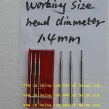 Карбид ela 1.4 мм голова работает задний размер конус HP перевернутого конуса Стоматологическая лаборатория протез лаборатория нефрита резьба полировка