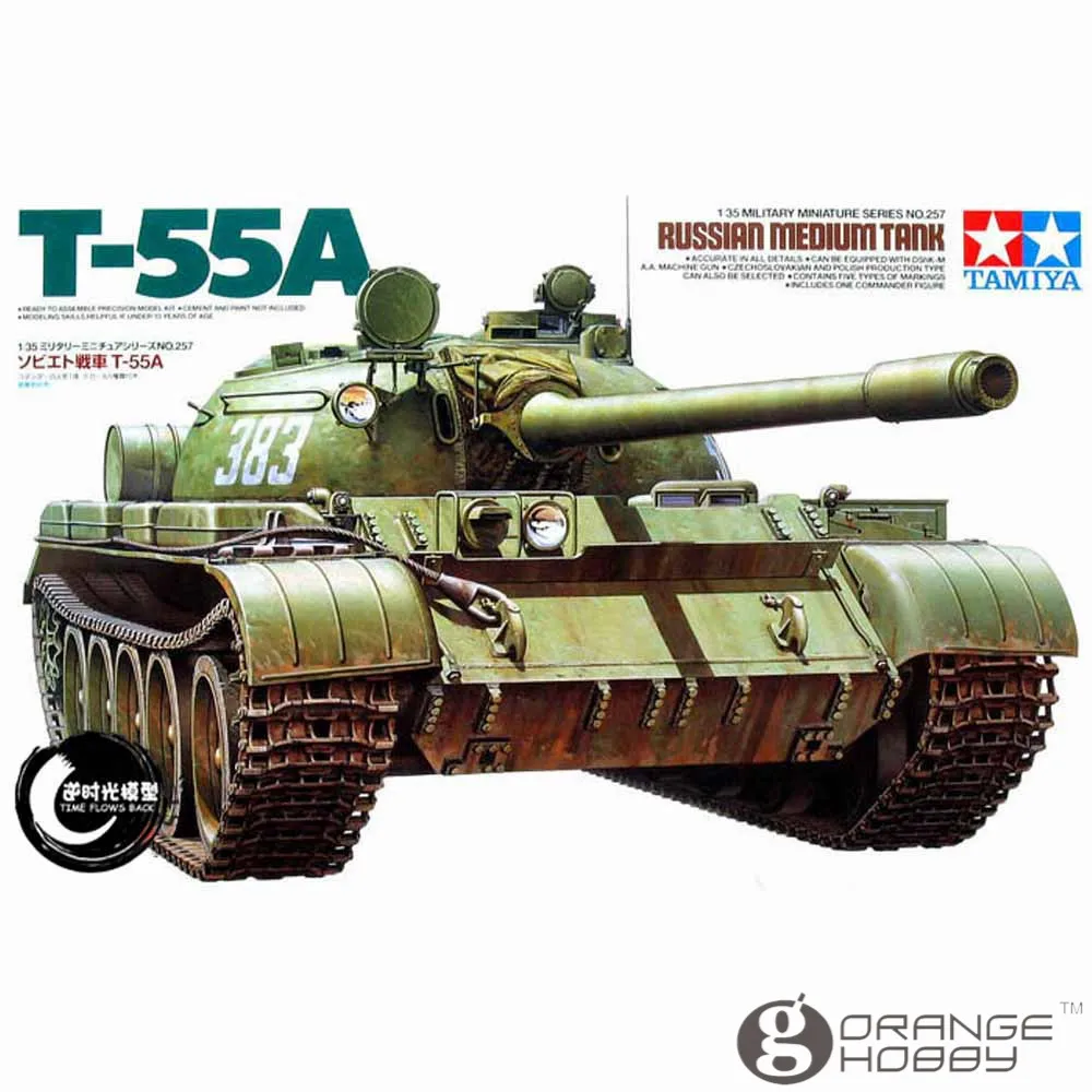 OHS Tamiya 35357 1/35 Russian T55A Medium Tank Military Assembly AFV
