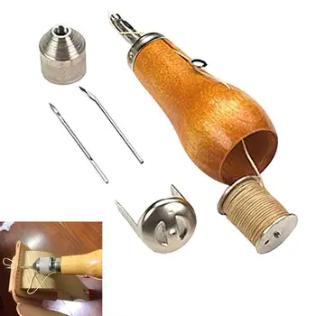 

Hot Professional Speedy Stitcher Sewing Awl Tool Kit for Leather Sail & Canvas Heavy Repair MDD88