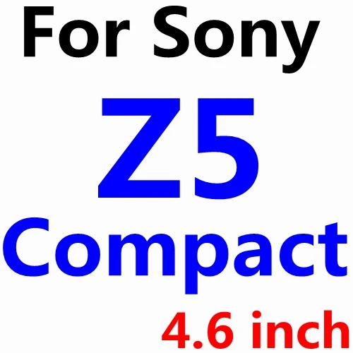 2 шт = переднее+ заднее закаленное стекло премиум класса для sony Xperia Z Z1 Z2 Z3 Z4 Z5 MINI Compact Mini M4, защитный чехол для экрана - Цвет: For Z5 Compact