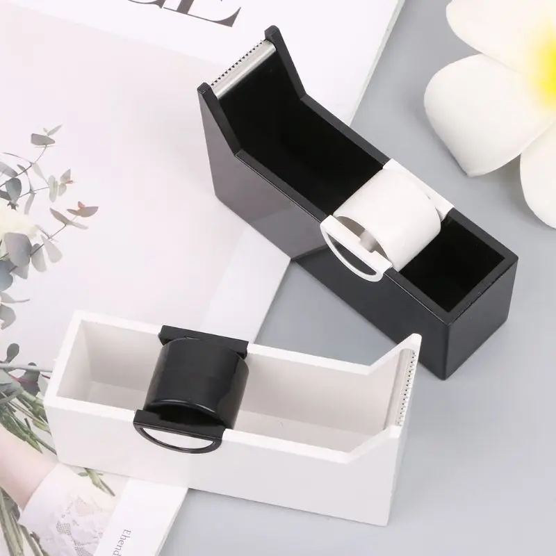 

Creative Plastic Desktop Adhesive Tape Dispenser Cutter Stand Holder Office School Supplies Stationery