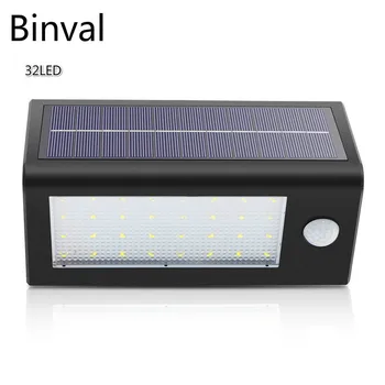 

Binval 32LEDs Solar Lights Infrared Motion Sensor Super Bright Wall Lamp Garden Yard Security Spotlight IP65 Waterproof Outdoor