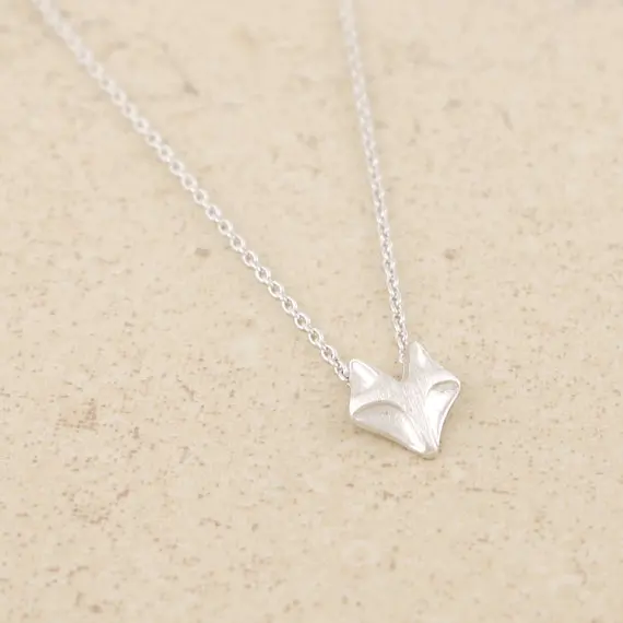 Fox Necklace in Silver
