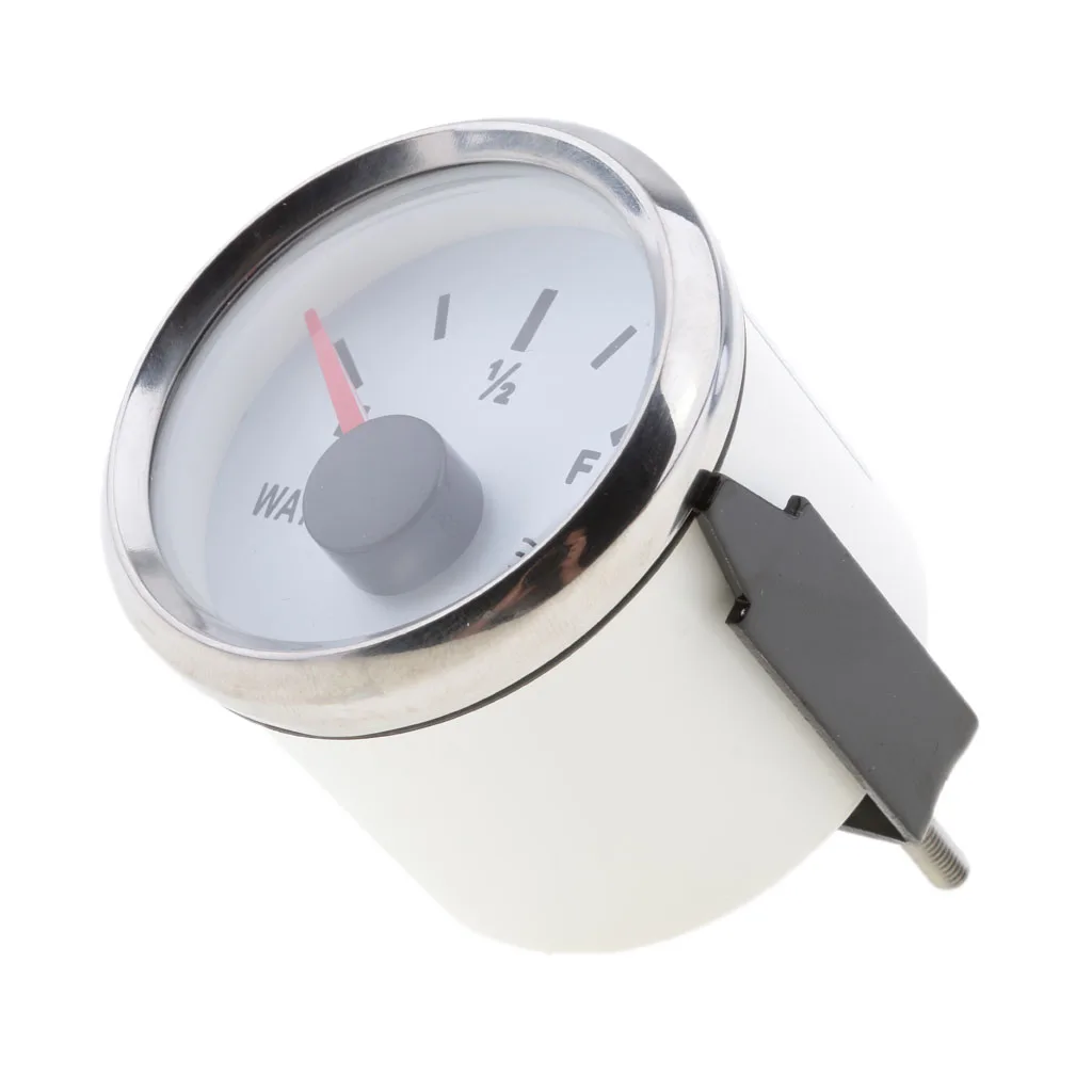 Marine 2' 52mm 100% Waterproof Protection Whit Water Level Gauge for Inflatable Boat White Canoe Kayak Dinghy Accessories
