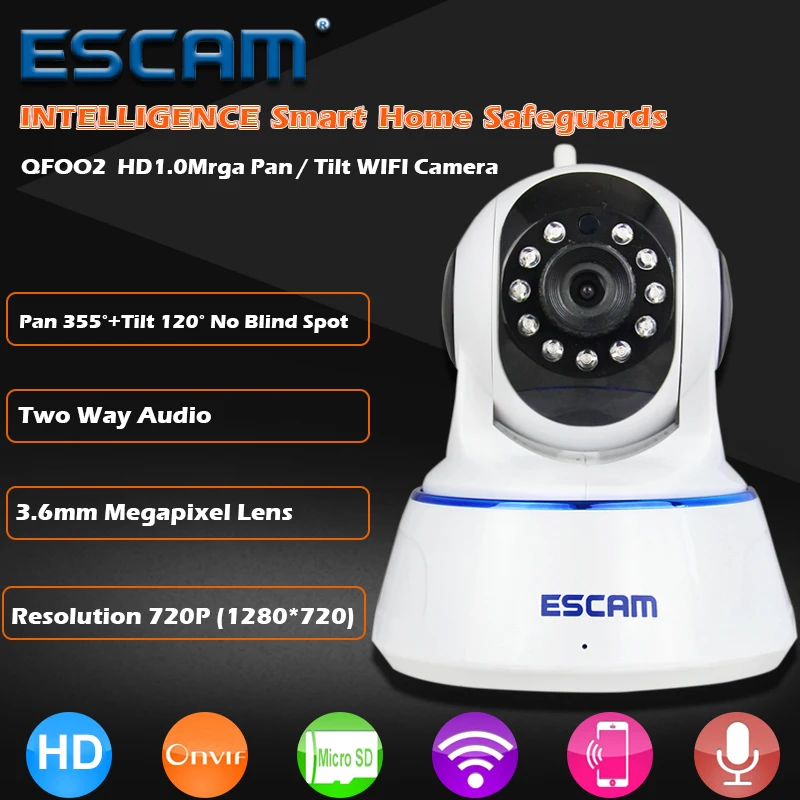 bilder für Escam qf002 hd 720 p ip-kamera wireless digital babyphone nachtsicht p2p wifii infrared security überwachung cctv dome cam bilder für Escam qf002 hd 720 p ip-kamera wireless digital babyphone nachtsicht p2p wifii infrared security überwachung cctv dome cam