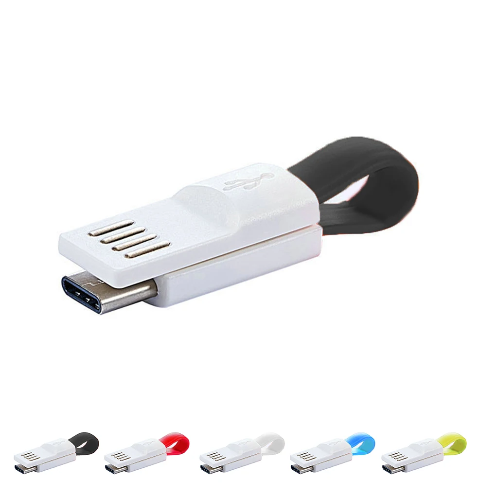 

Type C Keychain Cable Charging Transfer Key Ring USB C Data Cord Replacement for Huawei