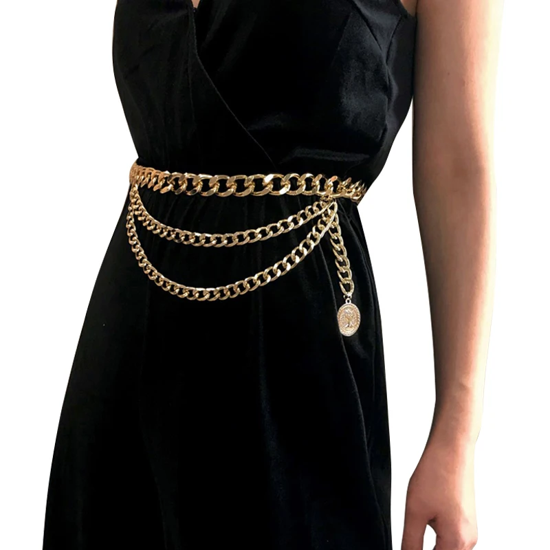 www.speedy25.com : Buy Tassel Gold Chain Belt For Women Dresses Designer Brand Luxury Punk Fringe ...