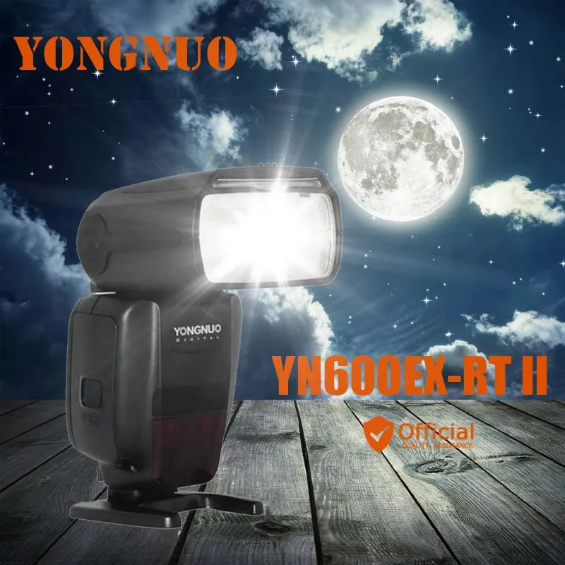 

YONGNUO YN600EX-RT II Auto 2.4G Wireless TTL HSS Flash Speedlite for Canon 5d mark iii 5d2 7d2 6d 70d 60d 80d 50d 40d 30d 1dx 1d