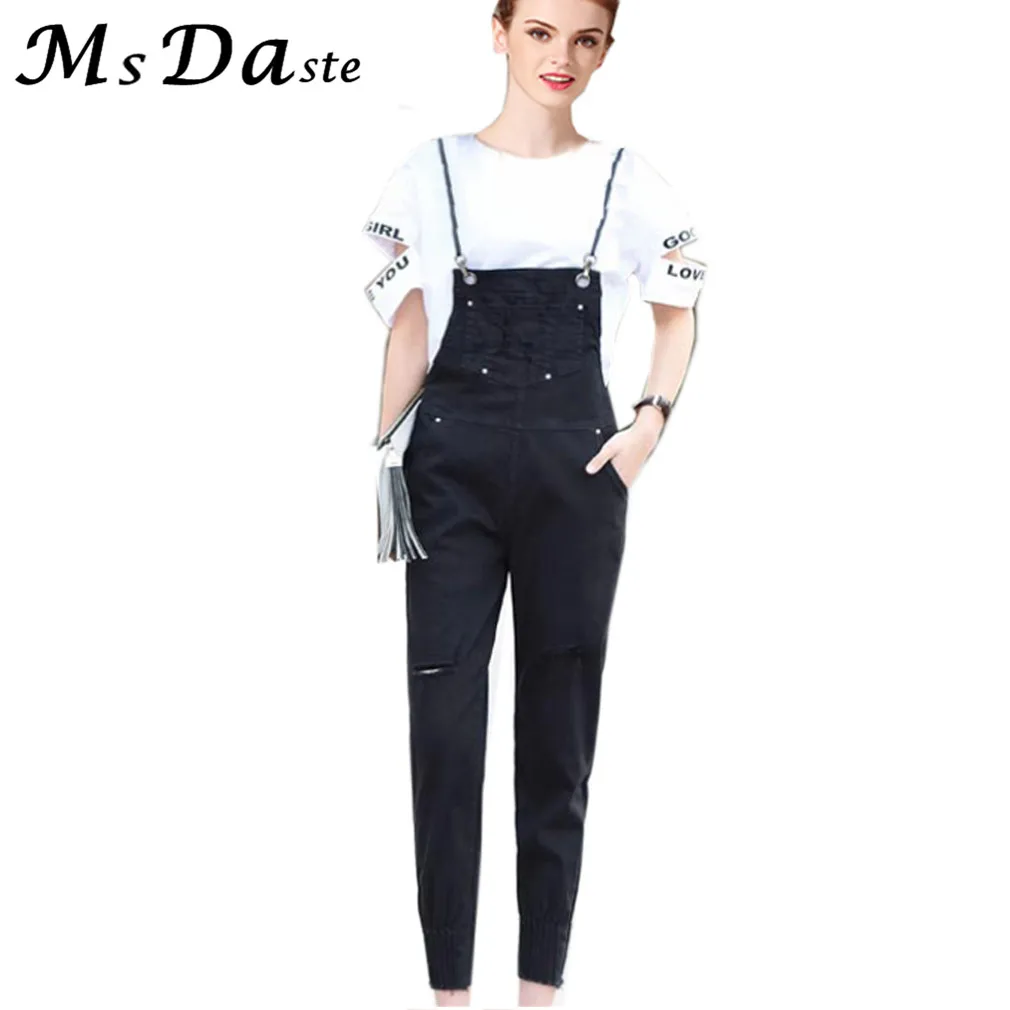 Jeans Mujer Pants Feminino Ripped Jeans for Women Overalls Ankle length