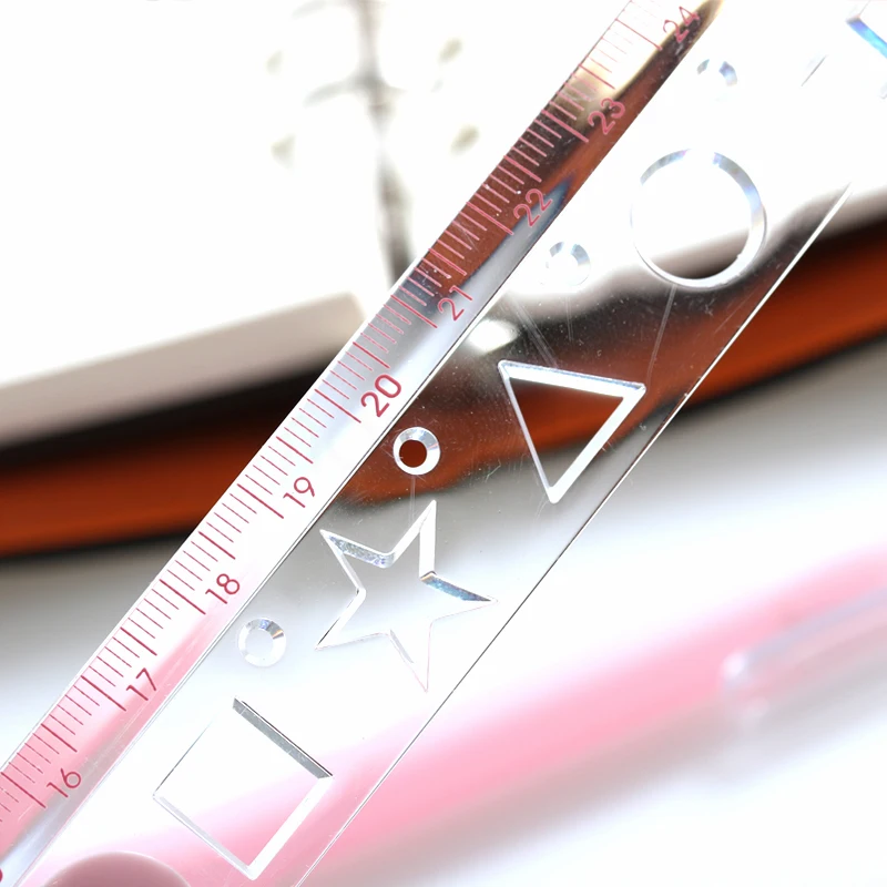 Aihao 30 см Естественная история складной пластиковый чертеж линейки шаблоны канцелярские принадлежности Школьные принадлежности