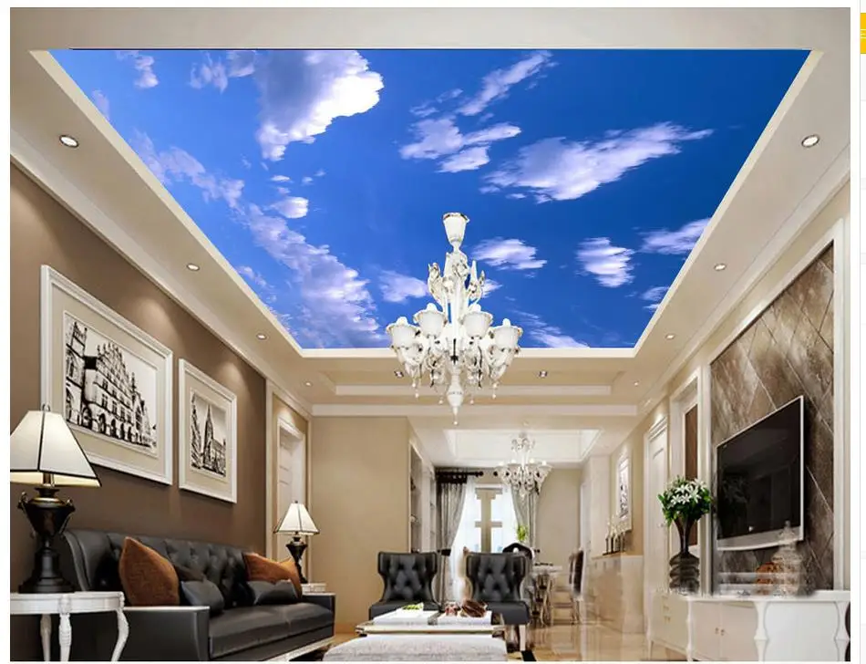 Popular Sky Ceiling Murals-Buy Cheap Sky Ceiling Murals Lots From Blue sky ceiling mural backdrop Landscape wallpaper murals ceilings 3d wallpapers nature ceiling(China ( - Popular Sky Ceiling Murals-Buy Cheap Sky Ceiling Murals Lots From