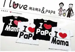 Я люблю маму детская футболка я люблю мама и папа Детский Tee