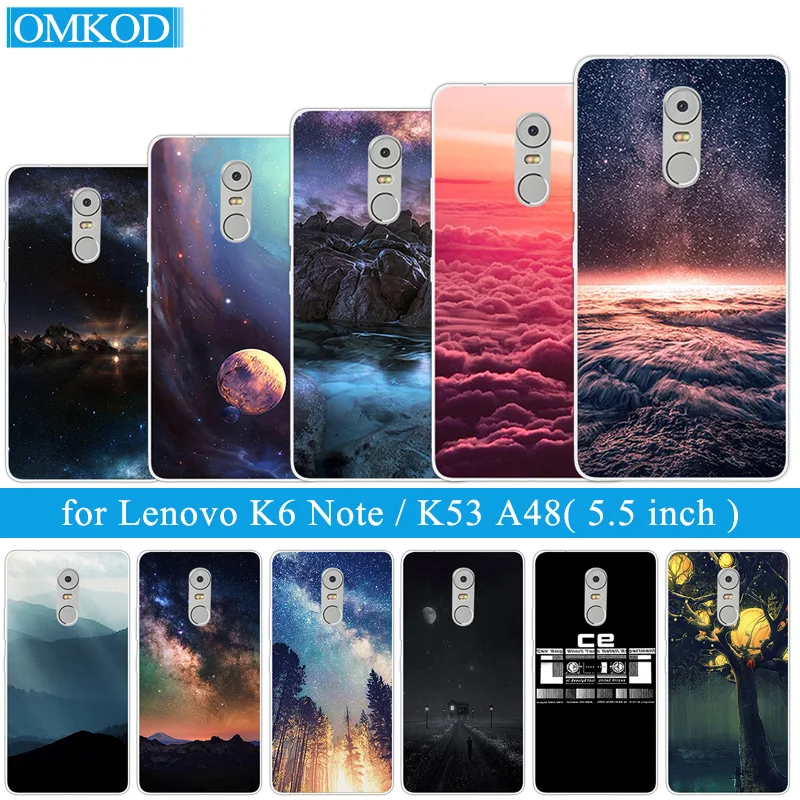 5 &quotЧехлы для Lenovo K6 K 6 Note K53 A48 K6Note K53A48 Мягкий ТПУ силиконовый чехол телефона