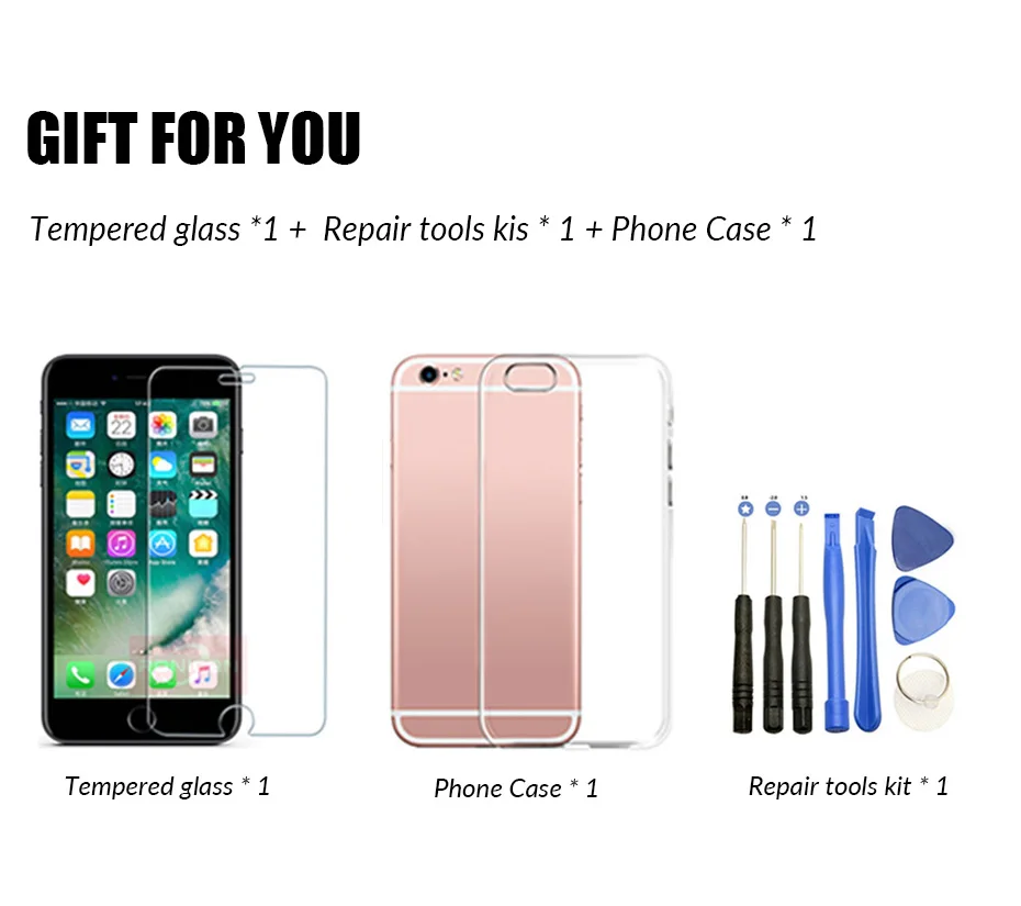 Класс AAA + Для iPhone 6 plus 6S ЖК дисплей с 3D силы сенсорный экран планшета Ассамблеи для