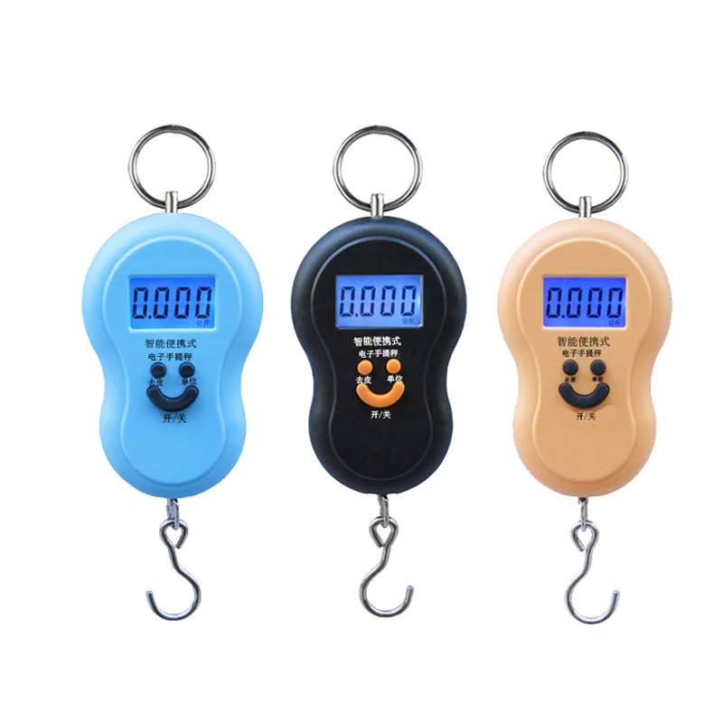  15Pcs/Set Random Color 50Kg/10g Mini Gourd Digital Scale Portable LED Electronic Scales Balance Mea - 32975557912