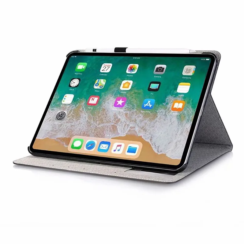 Роскошный чехол для iPad Pro 11 ”, из искусственной кожи, умный чехол, чехол-книжка с автоматическим пробуждением, чехол для нового iPad Pro 11, Fundas Capa