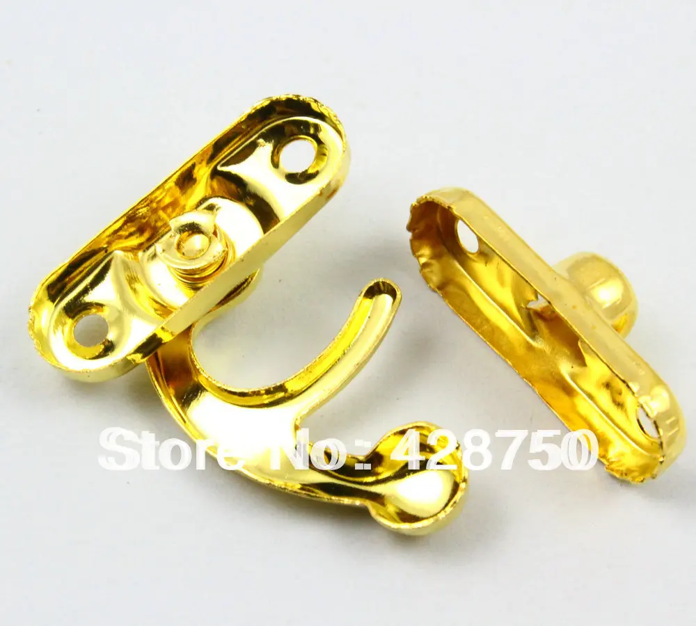 29x33mm Gold Jewelry Box Latch Lock with Screws and Hasp for Enhanced Security image 4